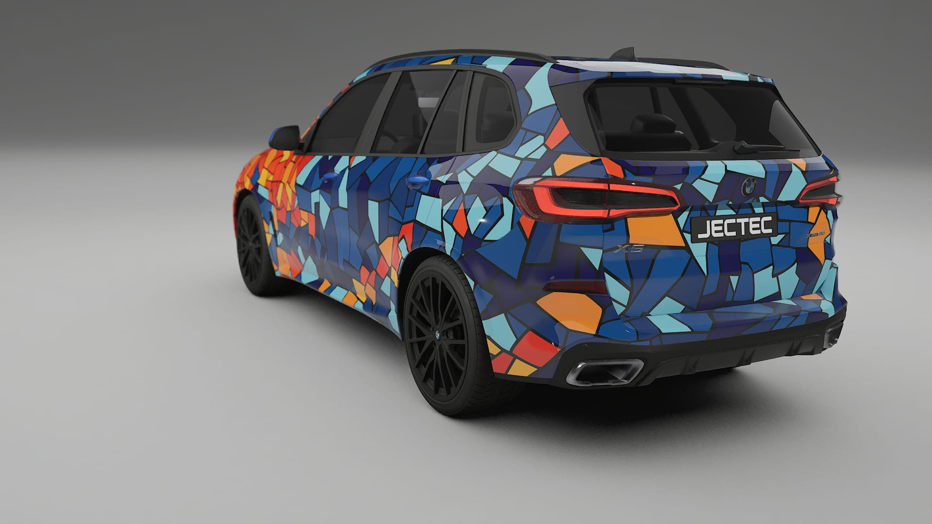 BMW X5 G05 M-Sport BARCELONA – Design-Wrap PPF-Kit aus bedruckbarer Polyurethanfolie