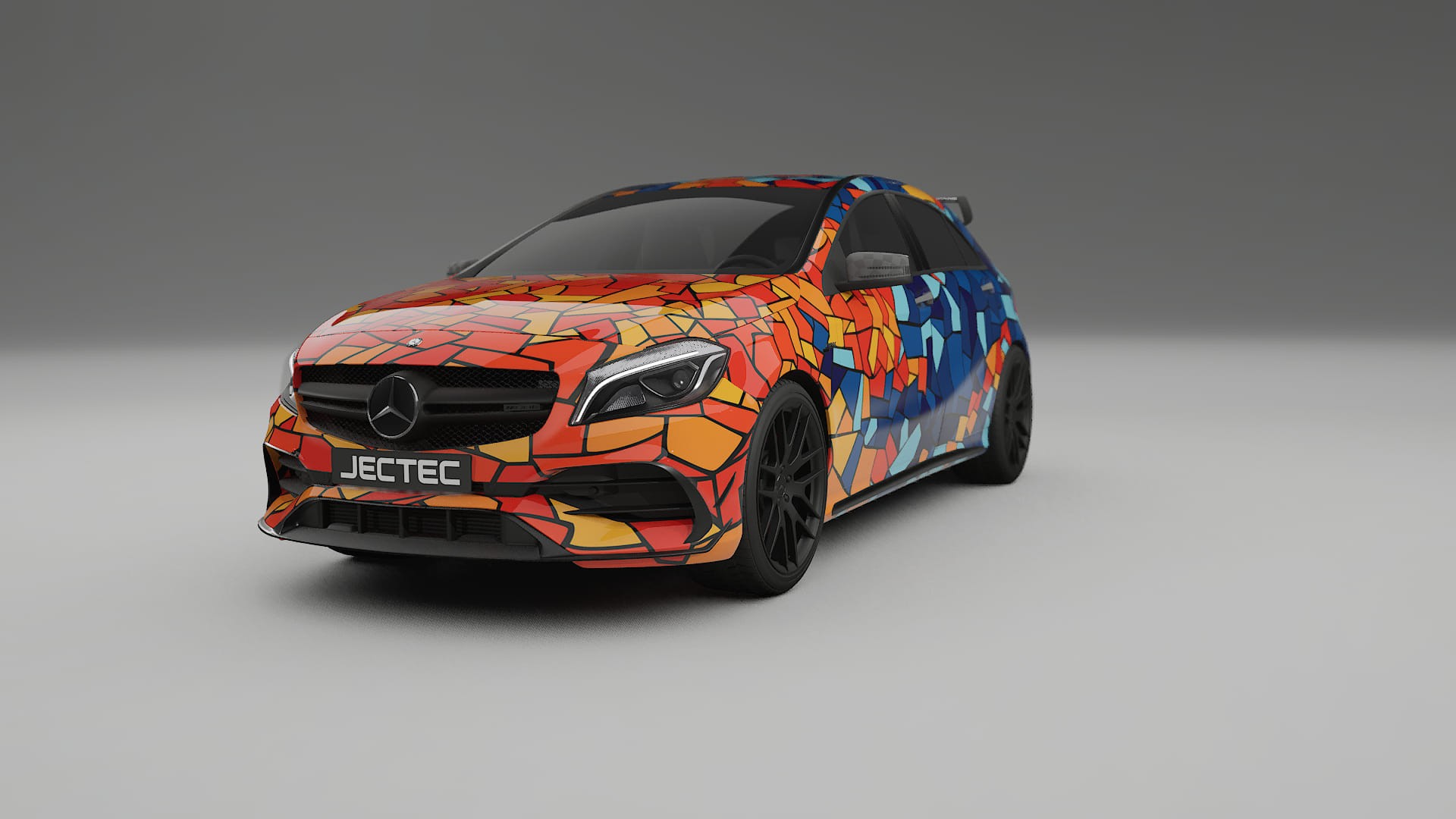 Mercedes A45 AMG W176 BARCELONA Designed Wrap PPF Kit – Printable Polyurethane Film