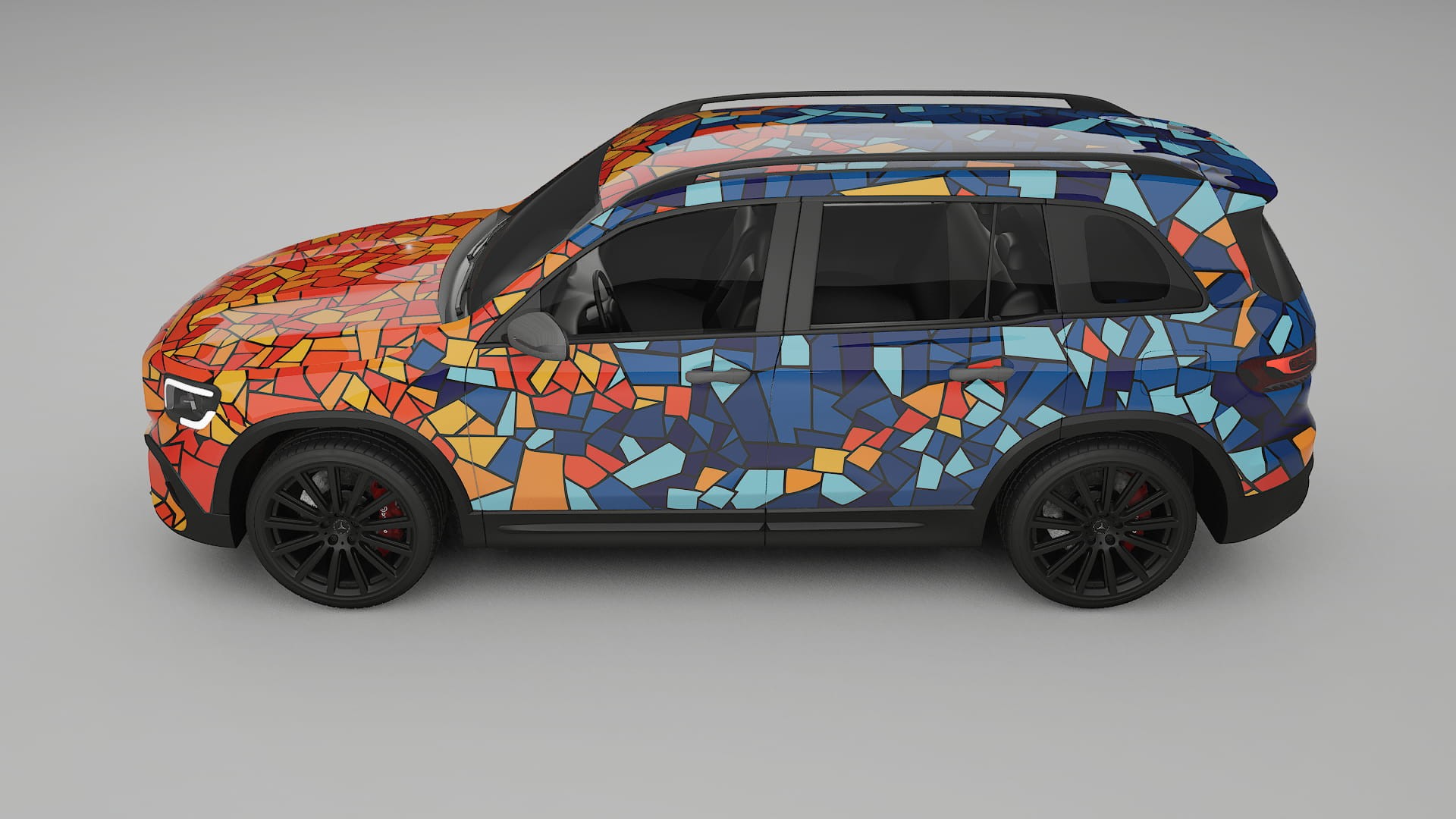Mercedes AMG GLB BARCELONA Designed Wrap PPF Kit – Printable Polyurethane Film