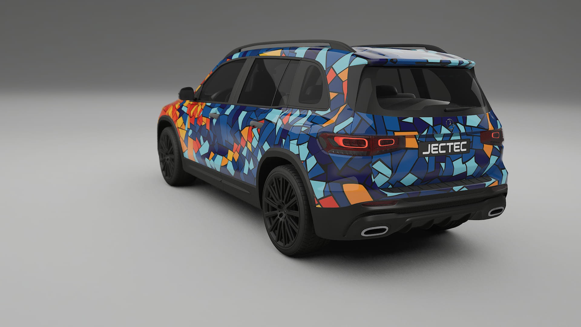 Mercedes AMG GLB BARCELONA Designed Wrap PPF Kit – Printable Polyurethane Film
