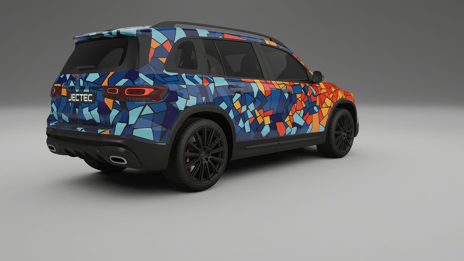 Mercedes AMG GLB BARCELONA Designed Wrap PPF Kit – Printable Polyurethane Film