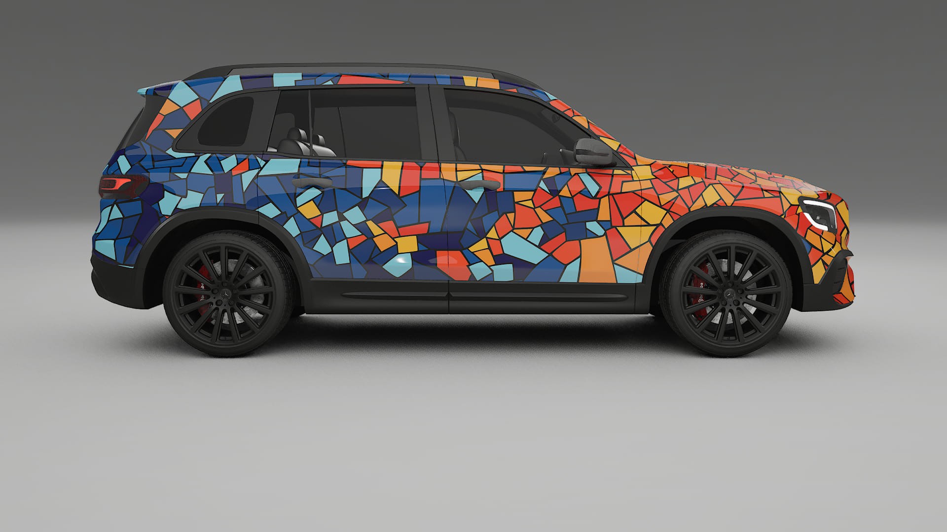 Mercedes AMG GLB BARCELONA Designed Wrap PPF Kit – Printable Polyurethane Film