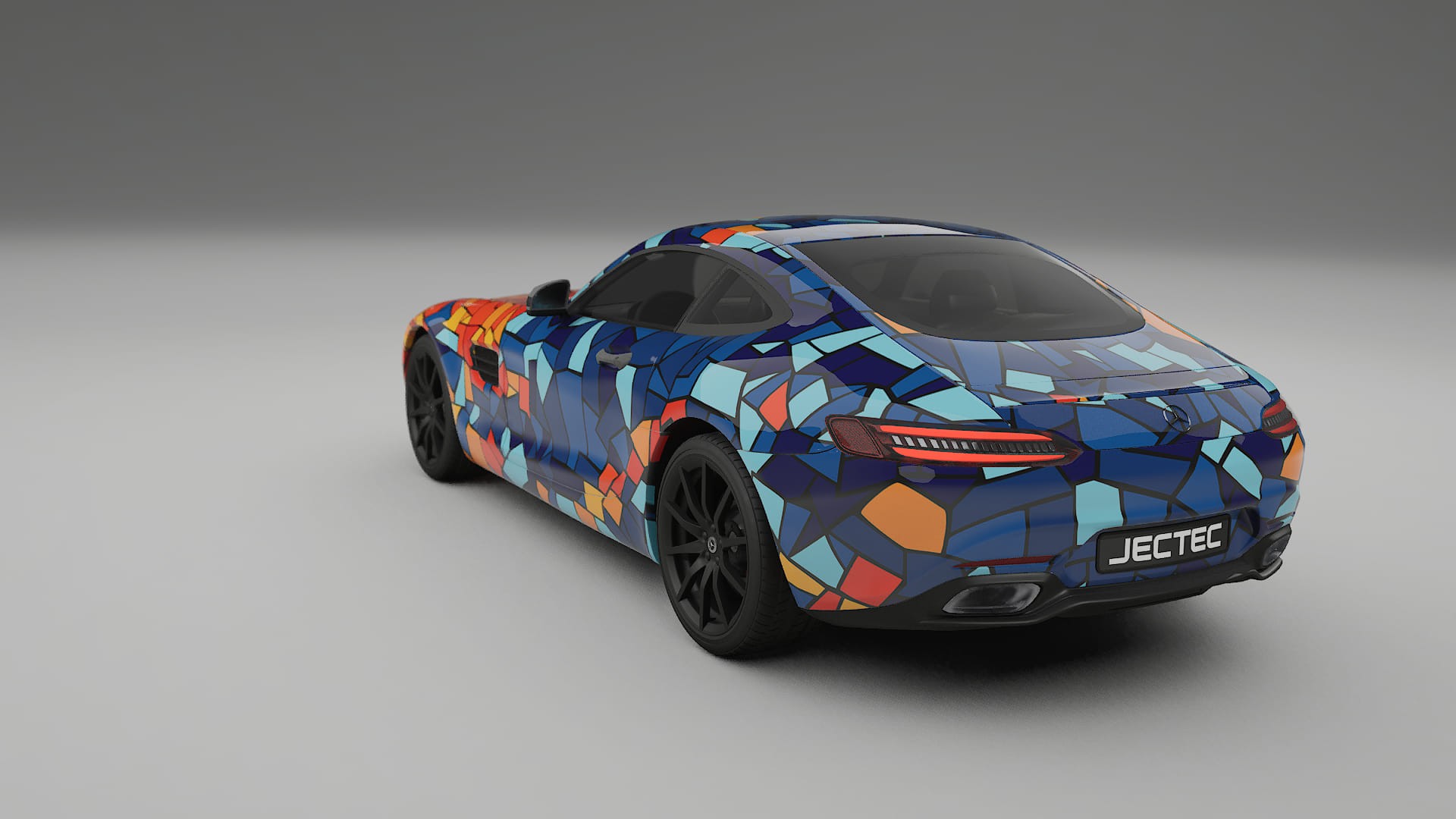 Mercedes AMG GT C190 Coupe BARCELONA – Design-Wrap PPF-Kit aus bedruckbarer Polyurethanfolie