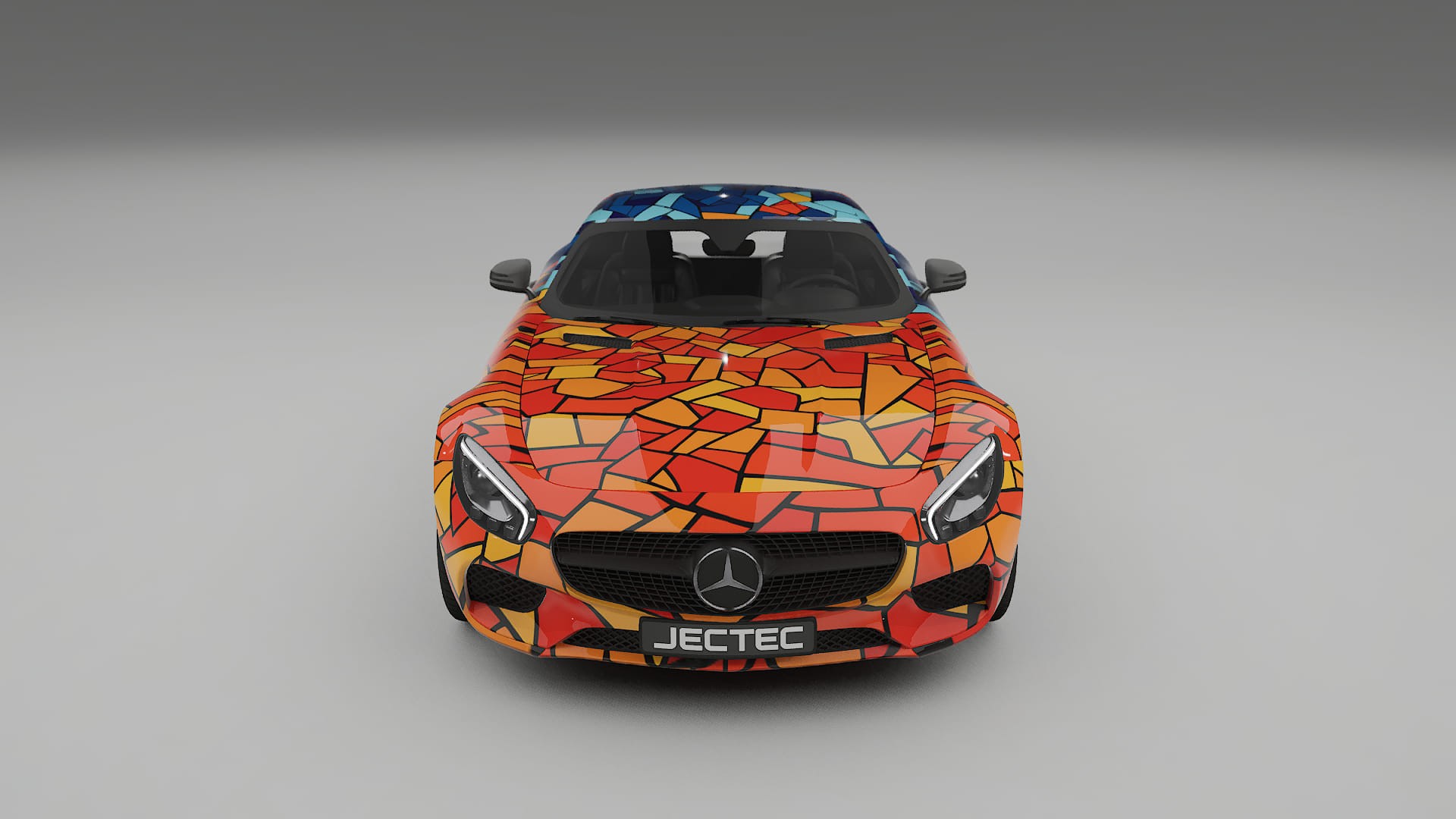 Mercedes AMG GT C190 Coupe BARCELONA Designed Wrap PPF Kit – Printable Polyurethane Film