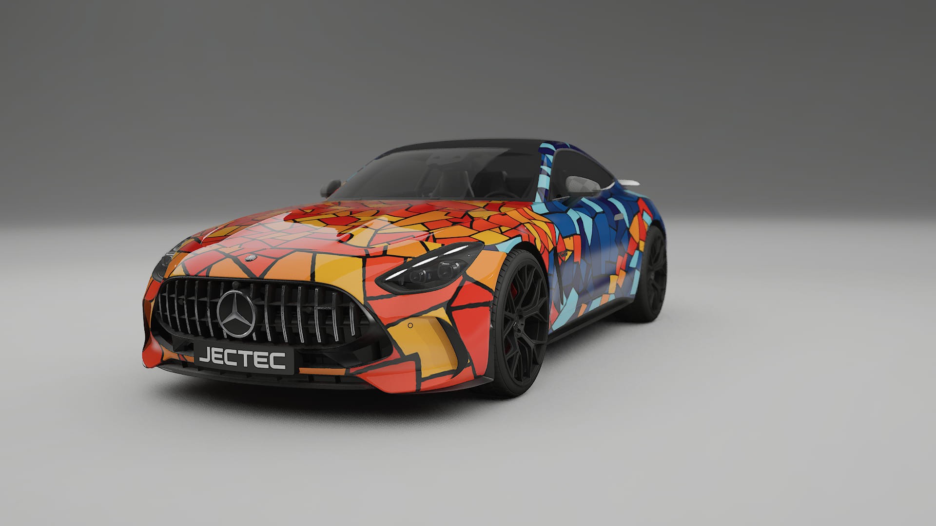 Mercedes AMG GT Coupe C192 BARCELONA – Design-Wrap PPF-Kit aus bedruckbarer Polyurethanfolie