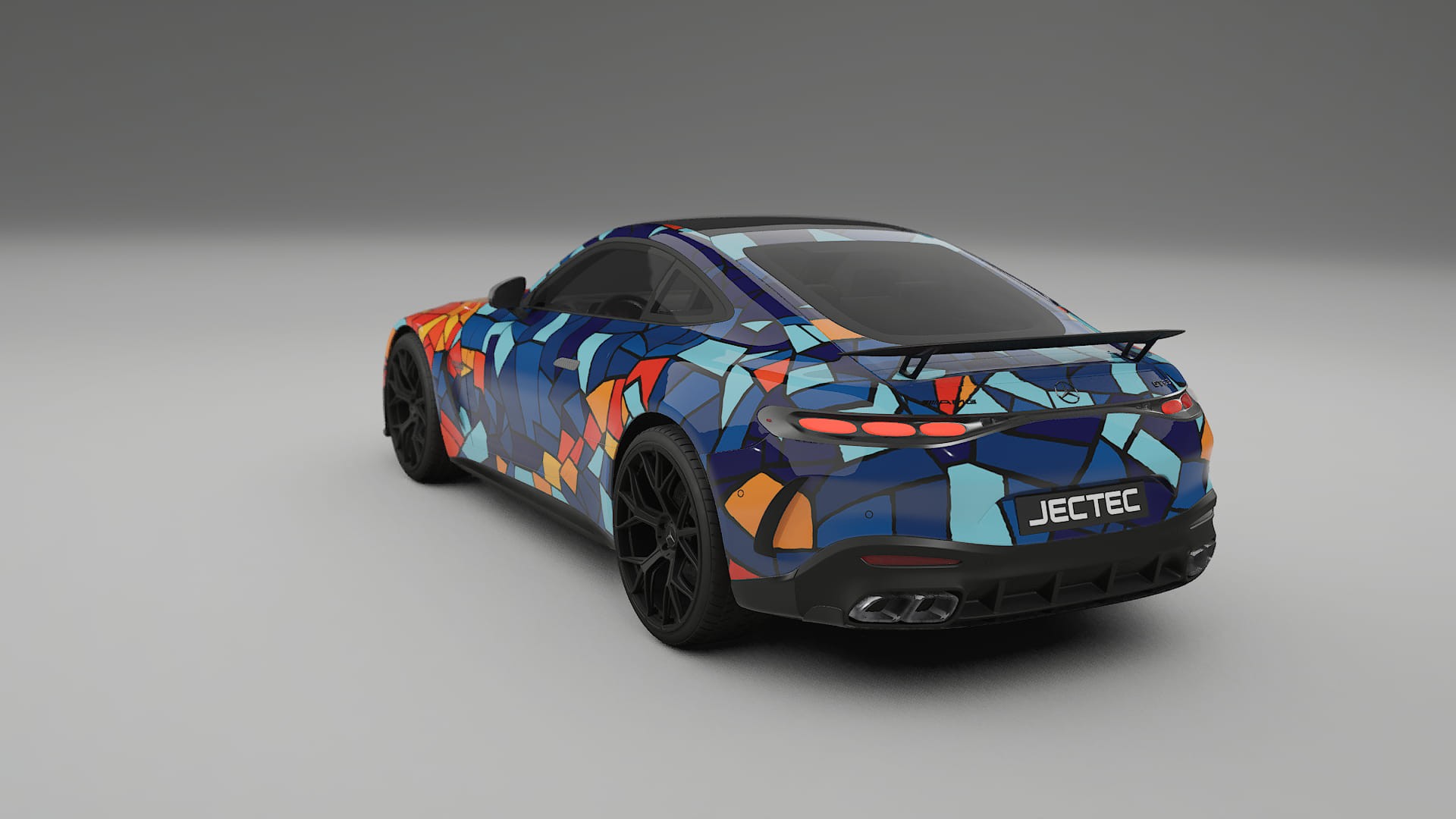 Mercedes AMG GT Coupe C192 BARCELONA Designed Wrap PPF Kit – Printable Polyurethane Film