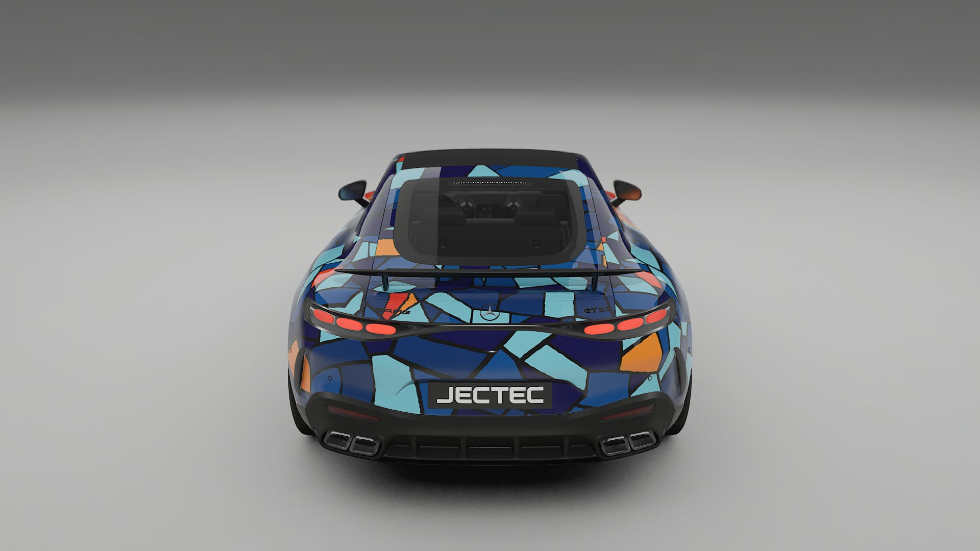 Mercedes AMG GT Coupe C192 BARCELONA Designed Wrap PPF Kit – Printable Polyurethane Film