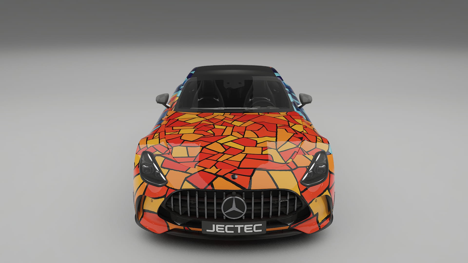 Mercedes AMG GT Coupe C192 BARCELONA – Design-Wrap PPF-Kit aus bedruckbarer Polyurethanfolie