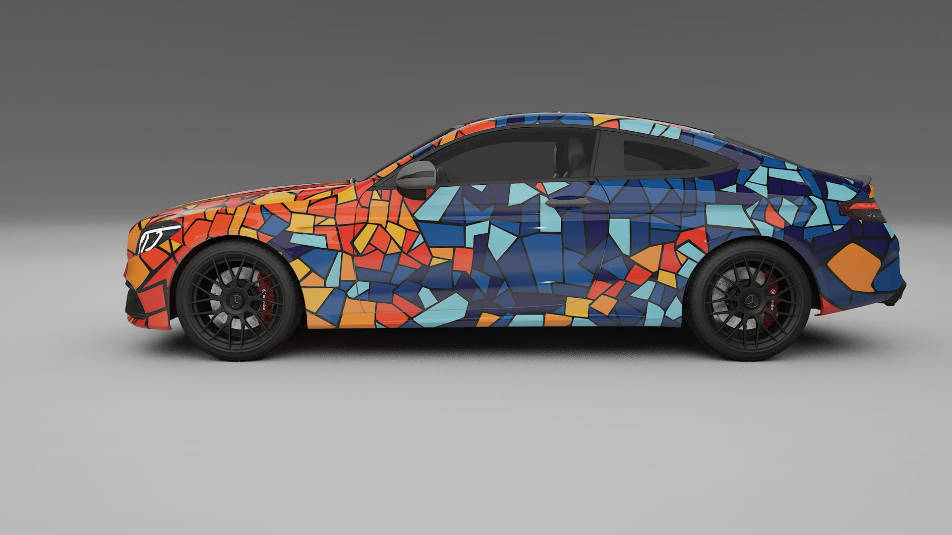 Mercedes C63 AMG W205 Coupe BARCELONA Designed Wrap PPF Kit – Printable Polyurethane Film