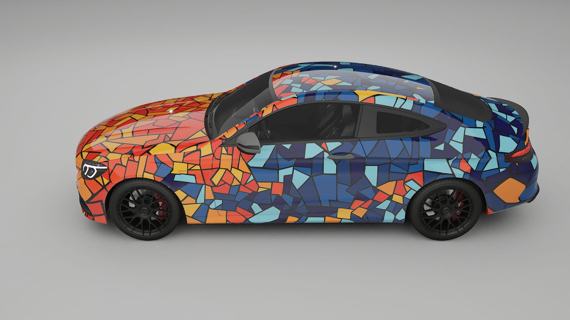 Mercedes C63 AMG W205 Coupe BARCELONA Designed Wrap PPF Kit – Printable Polyurethane Film