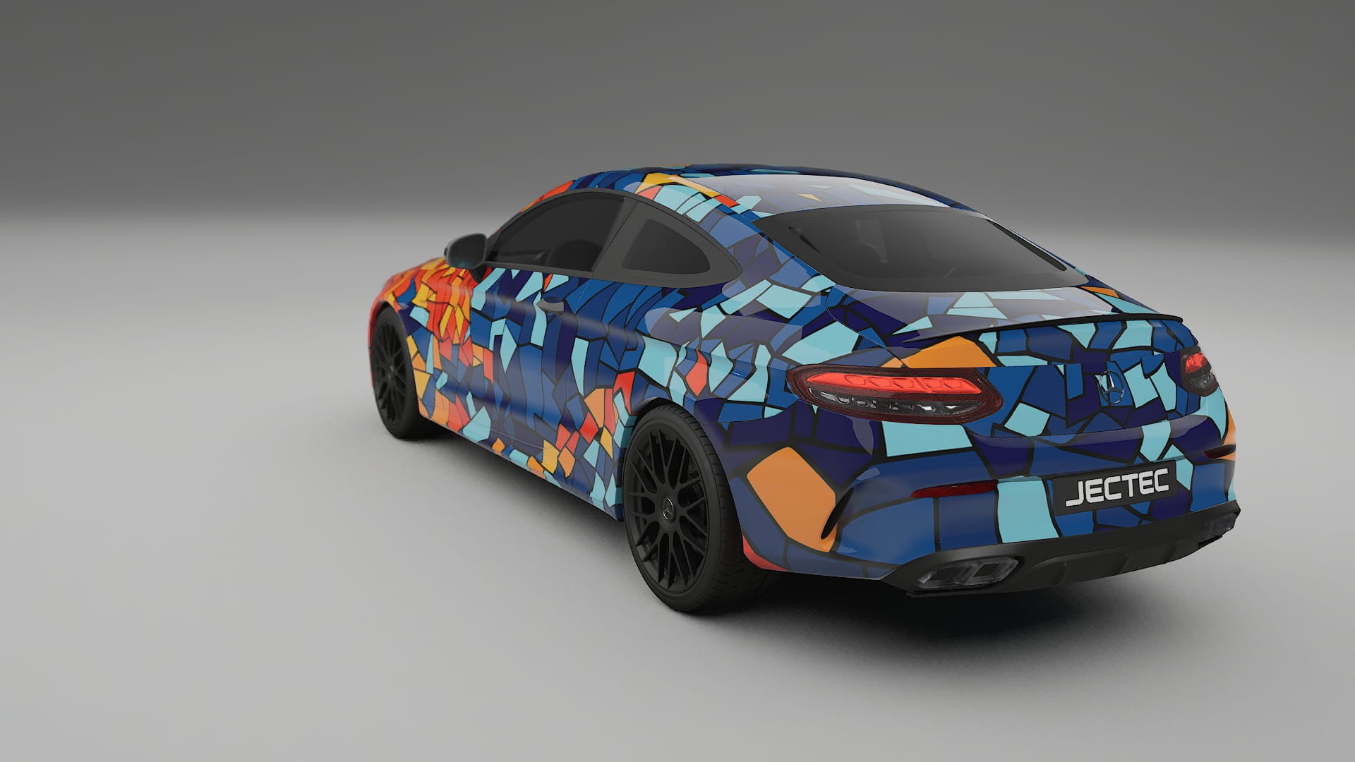 Mercedes C63 AMG W205 Coupe BARCELONA Designed Wrap PPF Kit – Printable Polyurethane Film