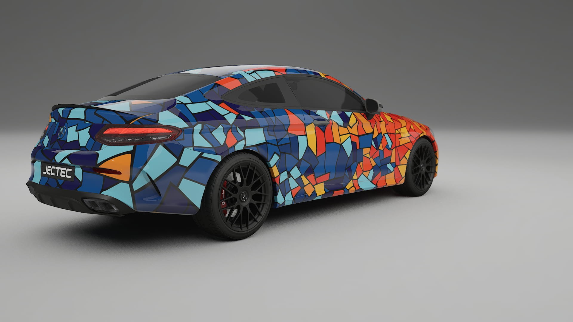 Mercedes C63 AMG W205 Coupe BARCELONA Designed Wrap PPF Kit – Printable Polyurethane Film