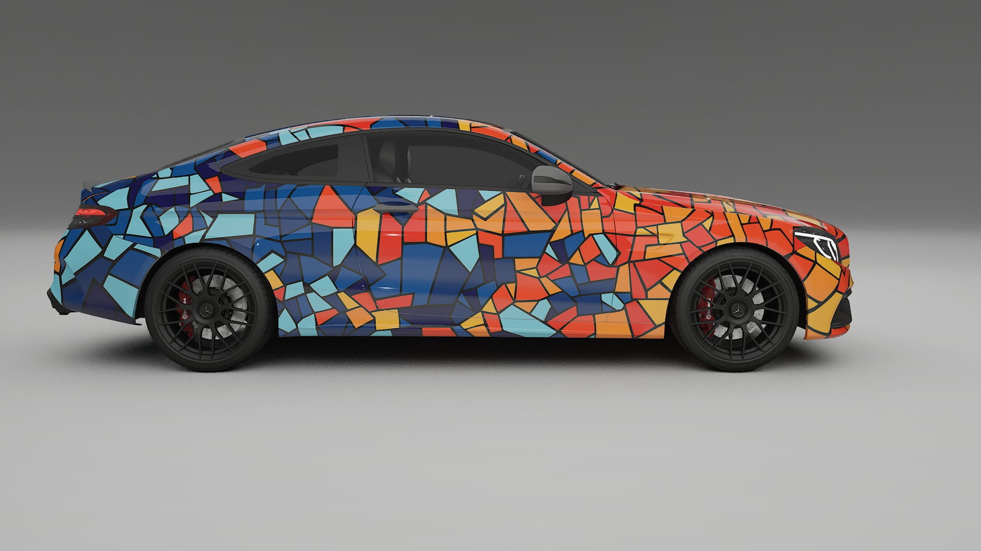 Mercedes C63 AMG W205 Coupe BARCELONA – Design-Wrap PPF-Kit aus bedruckbarer Polyurethanfolie