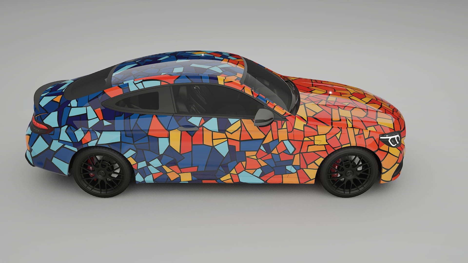 Mercedes C63 AMG W205 Coupe BARCELONA Designed Wrap PPF Kit – Printable Polyurethane Film