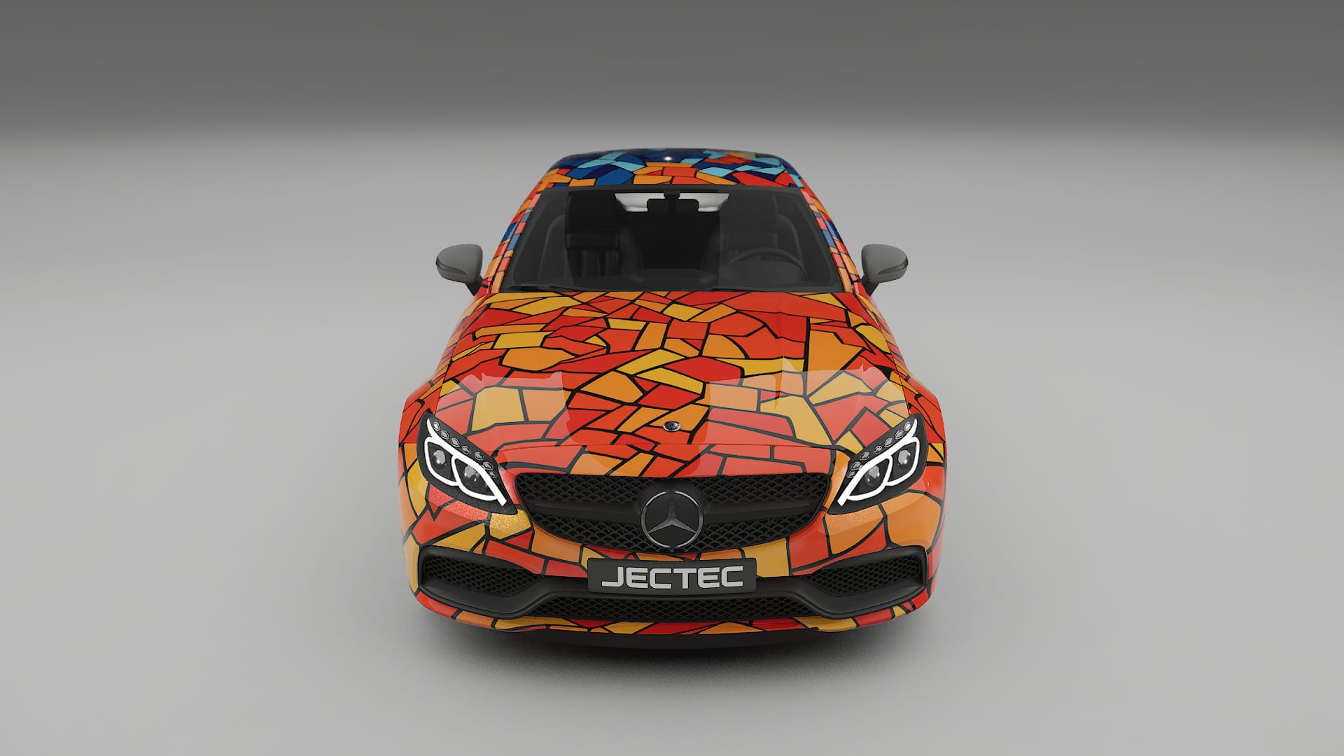 Mercedes C63 AMG W205 Coupe BARCELONA – Design-Wrap PPF-Kit aus bedruckbarer Polyurethanfolie