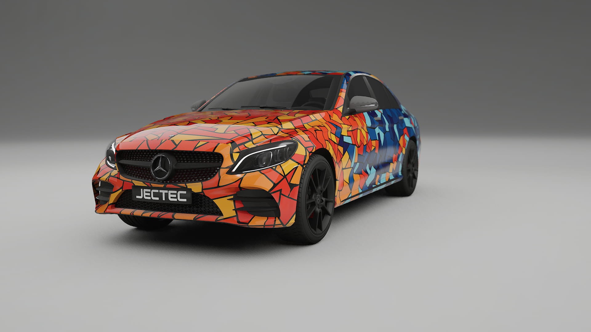 Mercedes C-class W205 AMG sedan BARCELONA Designed Wrap PPF Kit – Printable Polyurethane Film