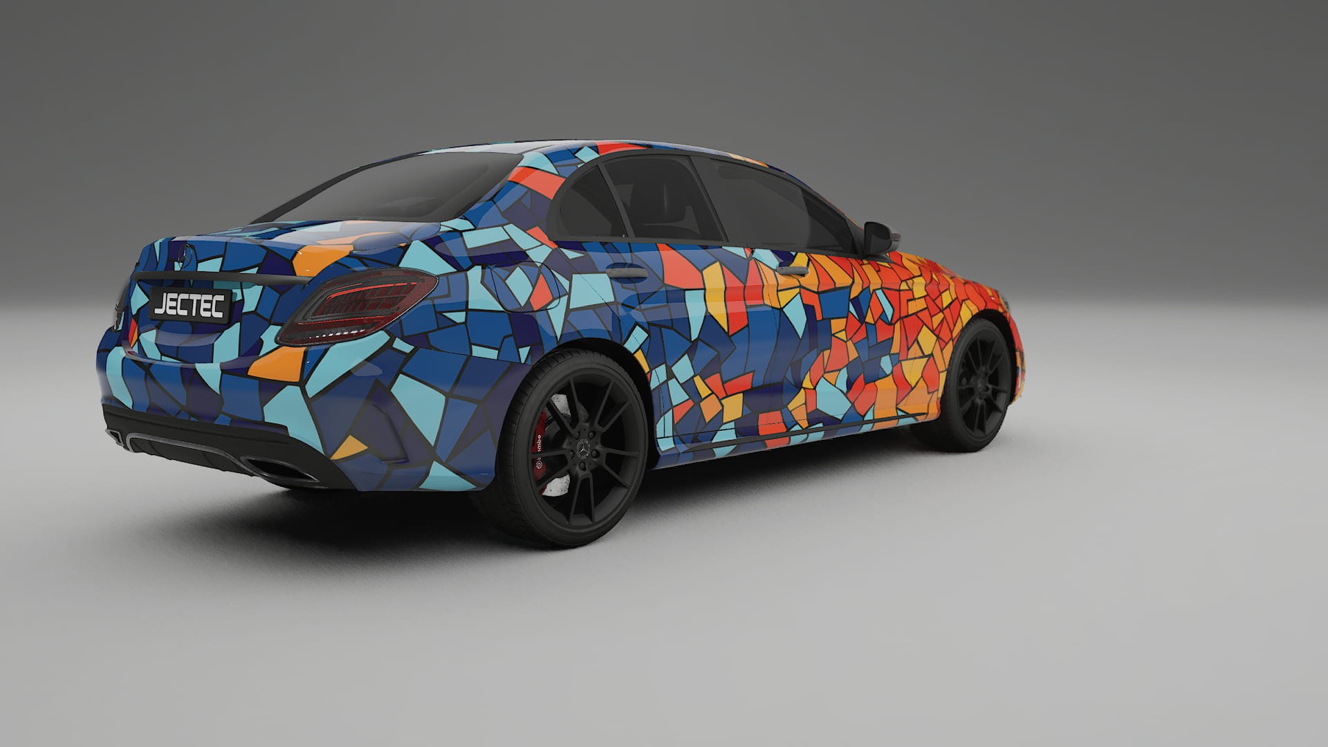 Mercedes C-class W205 AMG sedan BARCELONA Designed Wrap PPF Kit – Printable Polyurethane Film