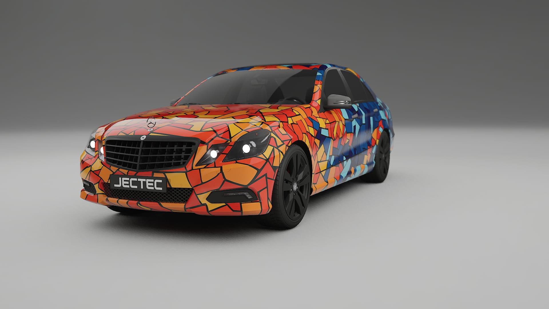 Mercedes E-class Sedan W212 Prefacelift pre-LCI BARCELONA Designed Wrap PPF Kit – Printable Polyurethane Film