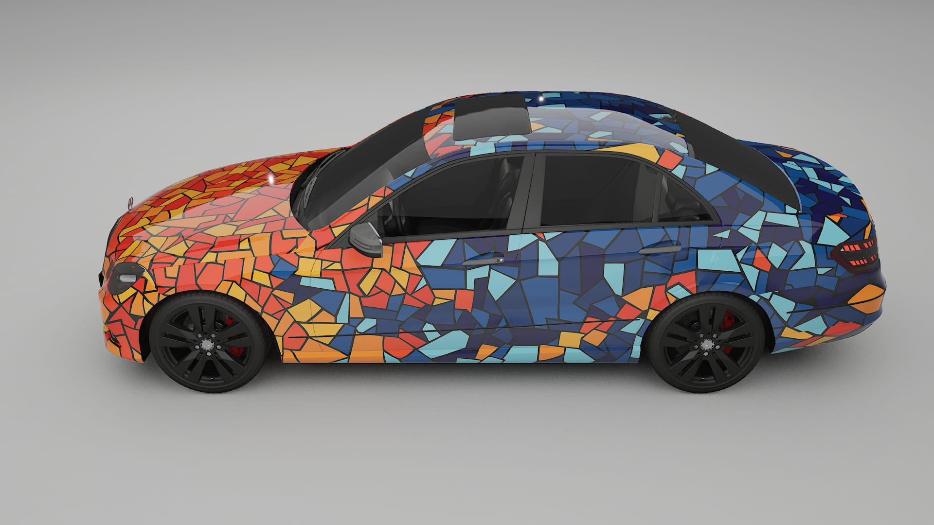 Mercedes E-class Sedan W212 Prefacelift pre-LCI BARCELONA Designed Wrap PPF Kit – Printable Polyurethane Film