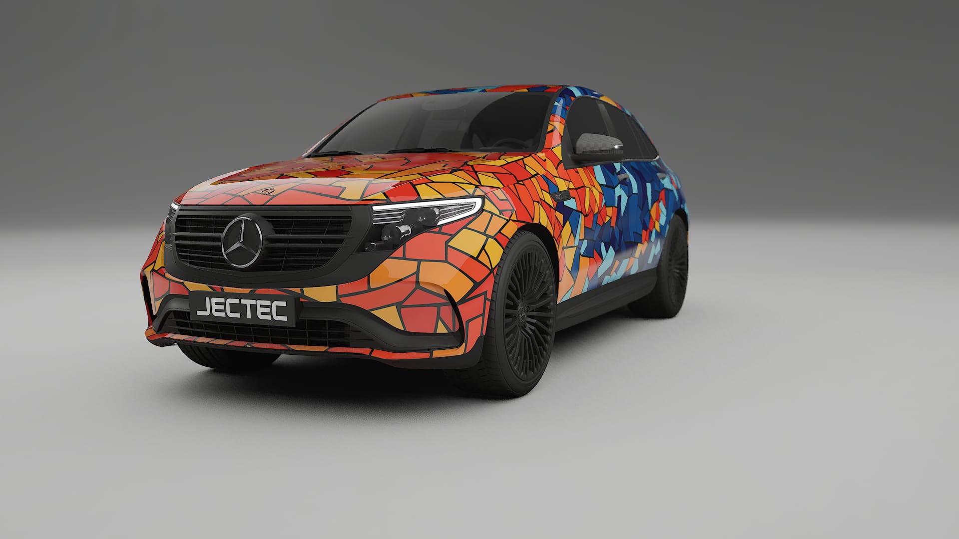 Mercedes EQC AMG BARCELONA Designed Wrap PPF Kit – Printable Polyurethane Film
