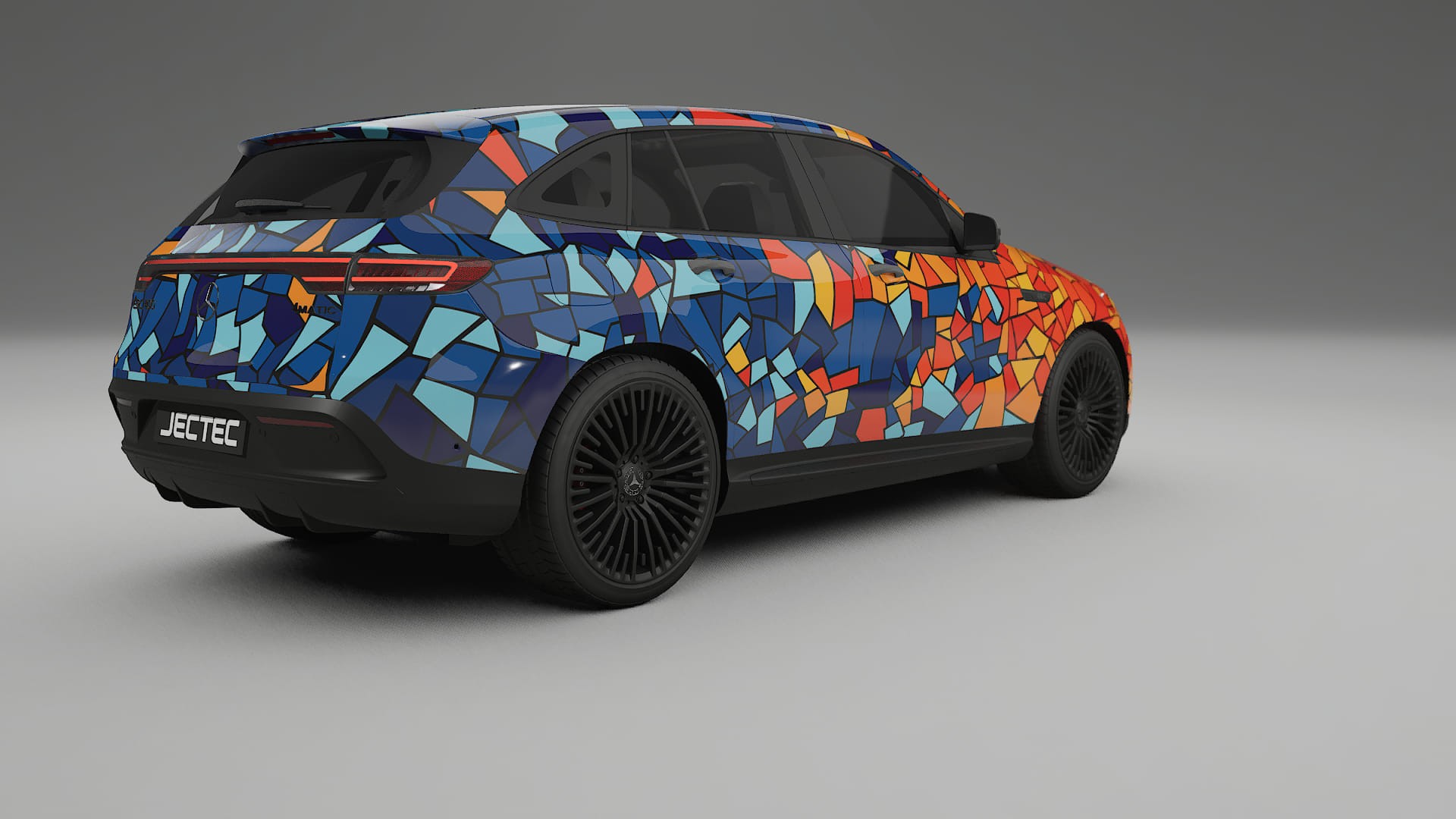 Mercedes EQC AMG BARCELONA Designed Wrap PPF Kit – Printable Polyurethane Film