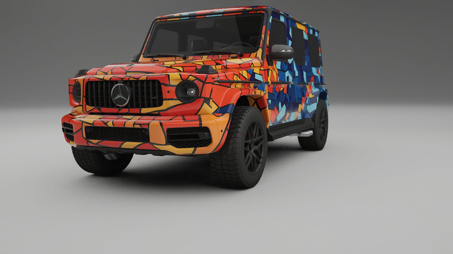 Mercedes G63 AMG W463A BARCELONA – Design-Wrap PPF-Kit aus bedruckbarer Polyurethanfolie