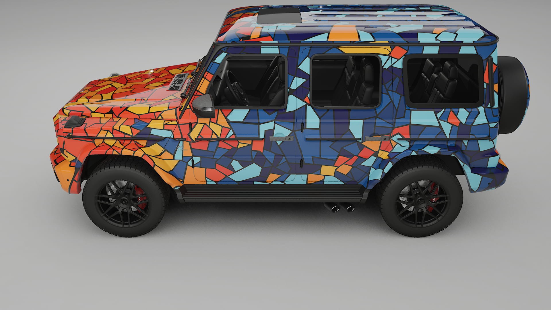 Mercedes G63 AMG W463A BARCELONA Designed Wrap PPF Kit – Printable Polyurethane Film