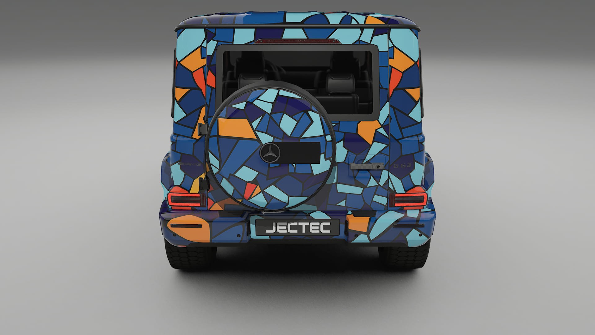 Mercedes G63 AMG W463A BARCELONA – Design-Wrap PPF-Kit aus bedruckbarer Polyurethanfolie