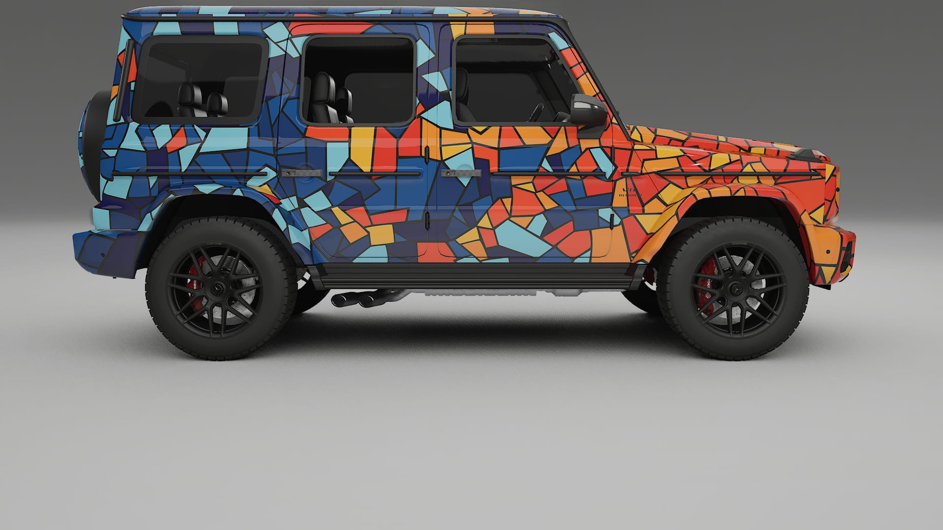 Mercedes G63 AMG W463A BARCELONA – Design-Wrap PPF-Kit aus bedruckbarer Polyurethanfolie