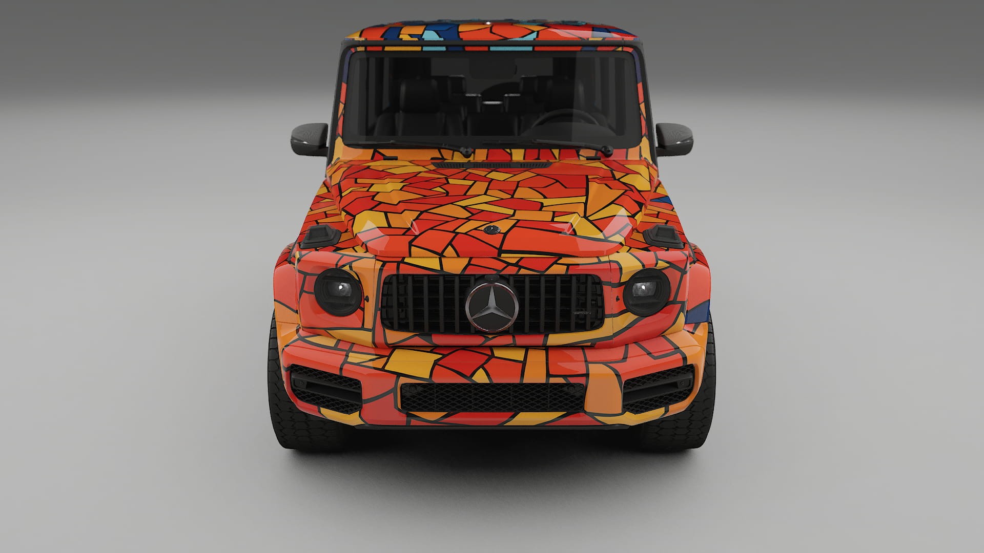 Mercedes G63 AMG W463A BARCELONA – Design-Wrap PPF-Kit aus bedruckbarer Polyurethanfolie