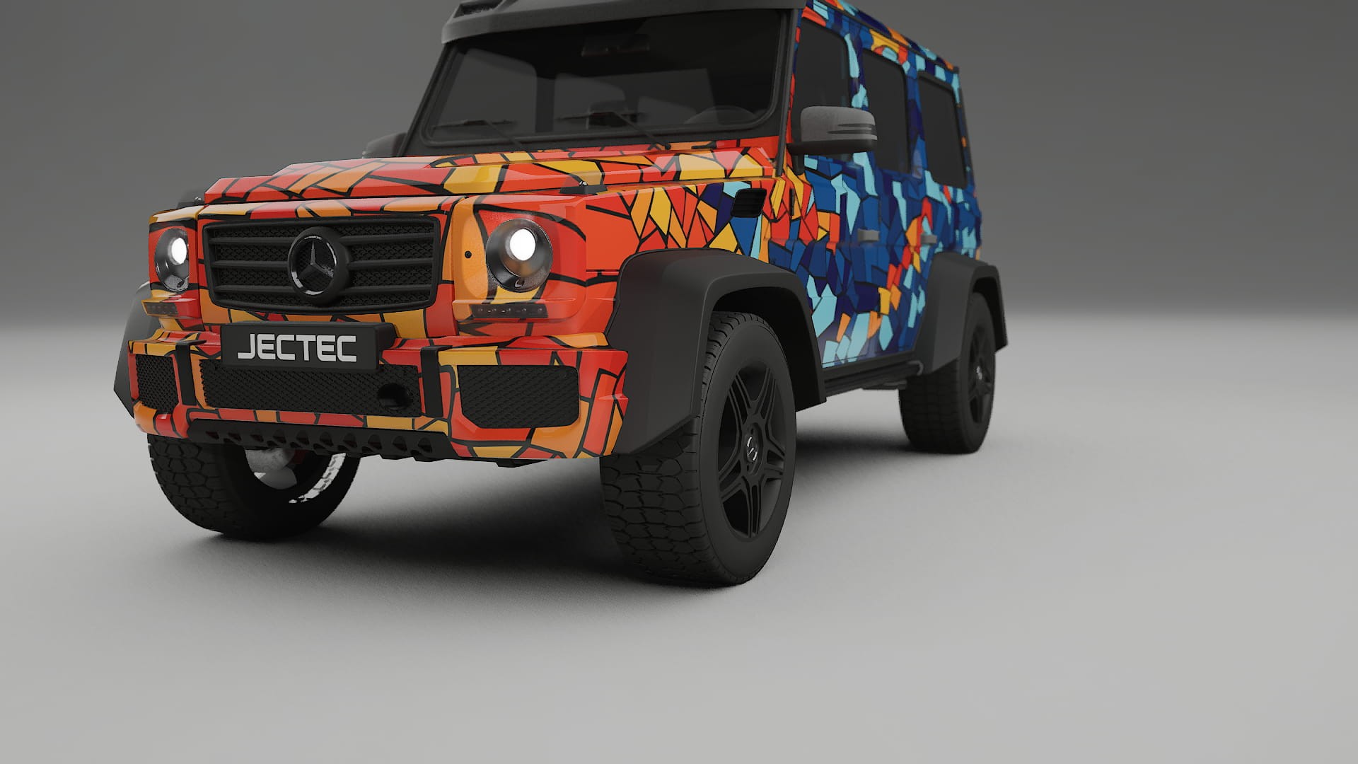 Mercedes G-class 4x4 W463 BARCELONA Designed Wrap PPF Kit – Printable Polyurethane Film