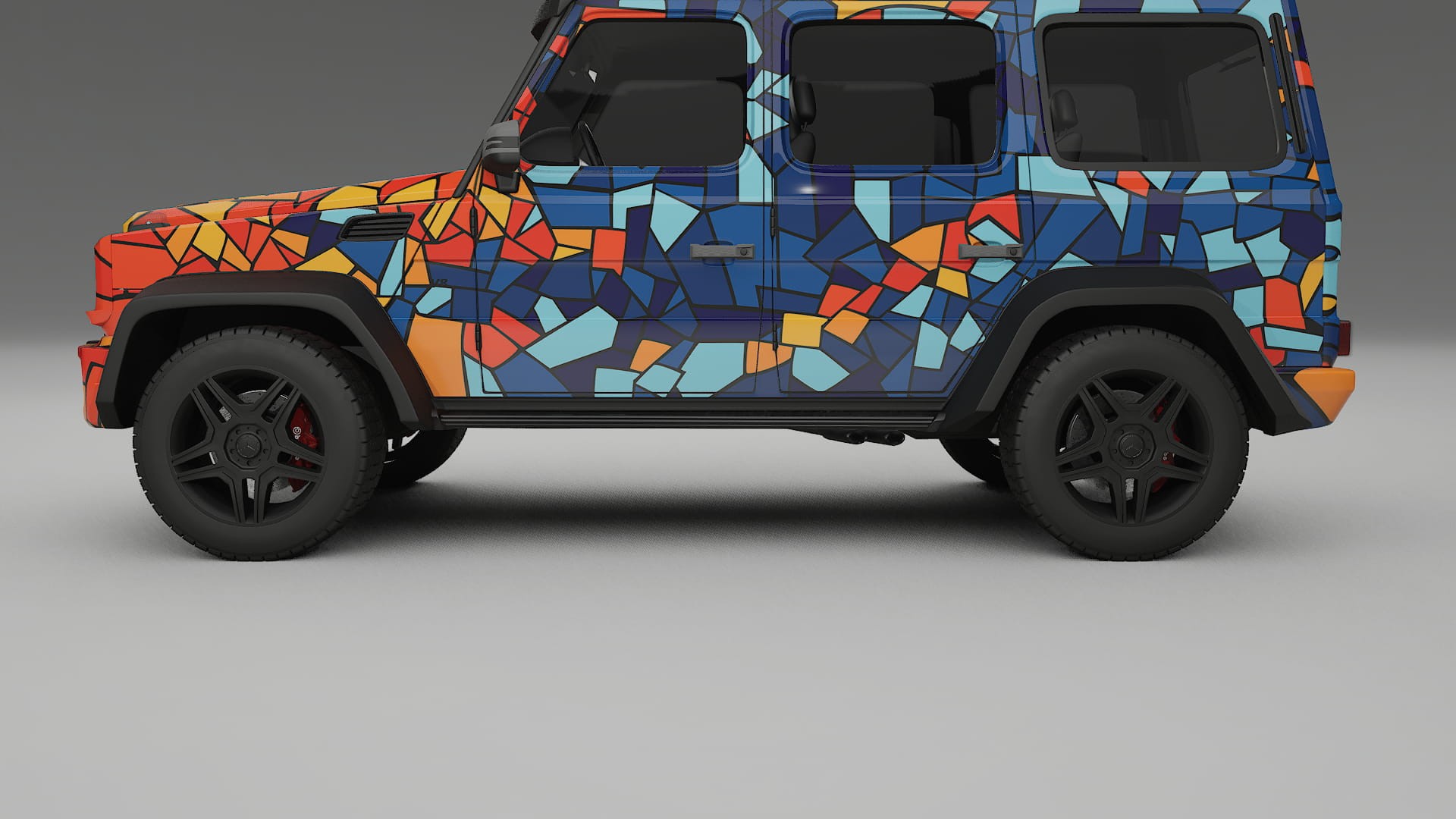 Mercedes G-class 4x4 W463 BARCELONA Designed Wrap PPF Kit – Printable Polyurethane Film