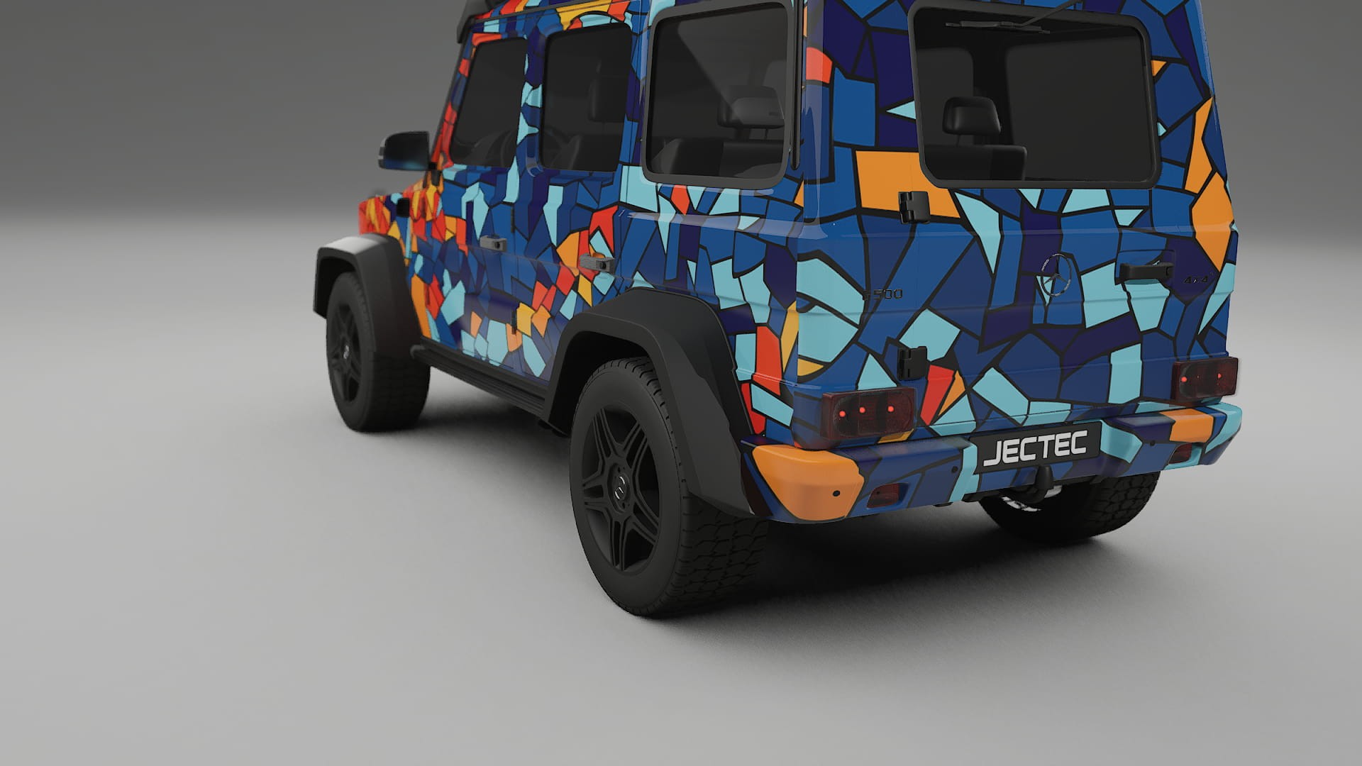 Mercedes G-class 4x4 W463 BARCELONA Designed Wrap PPF Kit – Printable Polyurethane Film