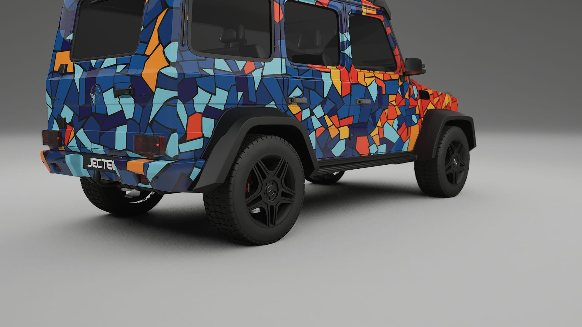 Mercedes G-class 4x4 W463 BARCELONA – Design-Wrap PPF-Kit aus bedruckbarer Polyurethanfolie