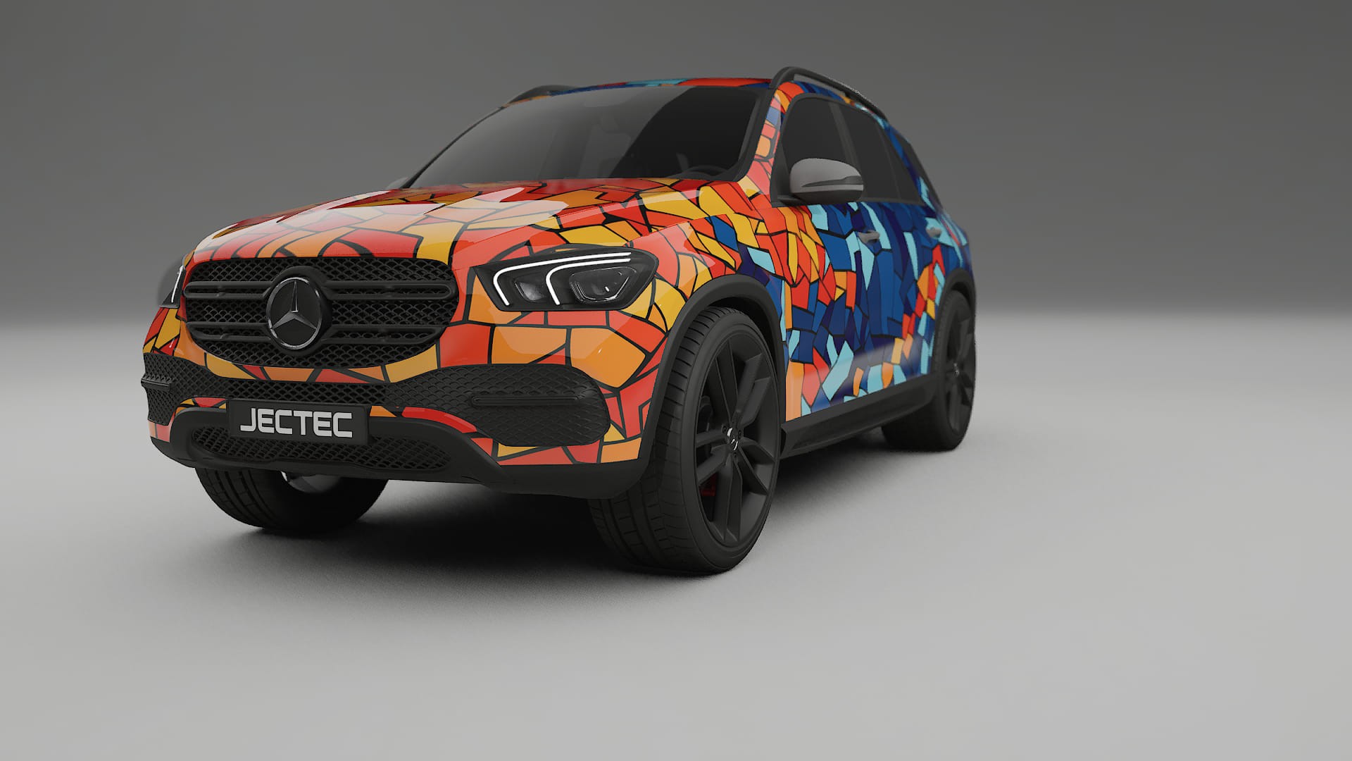 Mercedes GLE W167 BARCELONA – Design-Wrap PPF-Kit aus bedruckbarer Polyurethanfolie