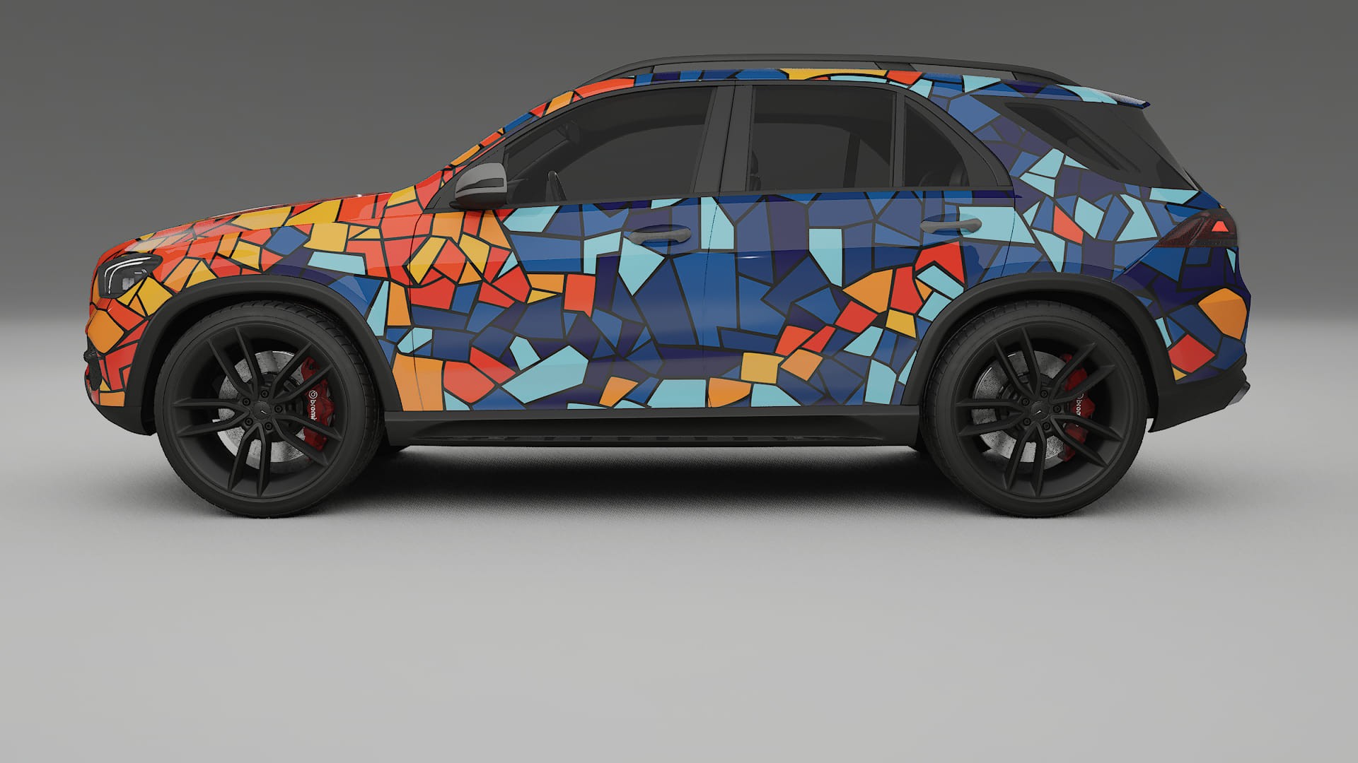 Mercedes GLE W167 BARCELONA Designed Wrap PPF Kit – Printable Polyurethane Film