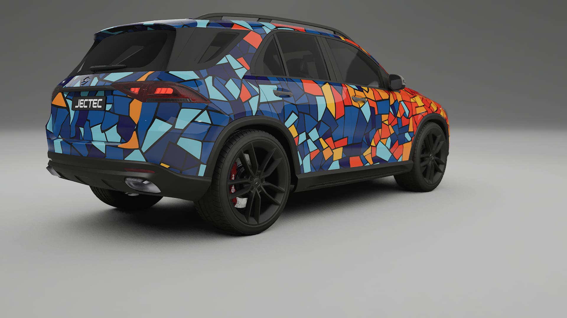 Mercedes GLE W167 BARCELONA – Design-Wrap PPF-Kit aus bedruckbarer Polyurethanfolie