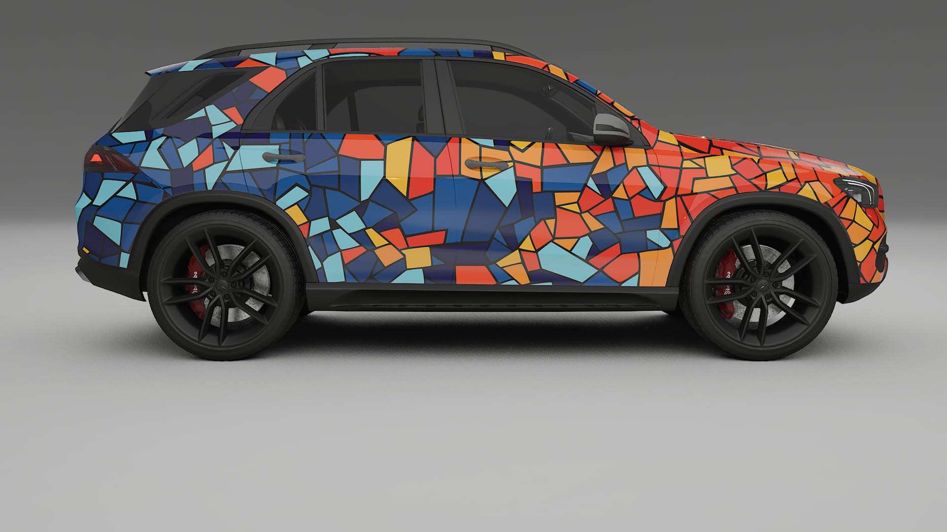 Mercedes GLE W167 BARCELONA Designed Wrap PPF Kit – Printable Polyurethane Film