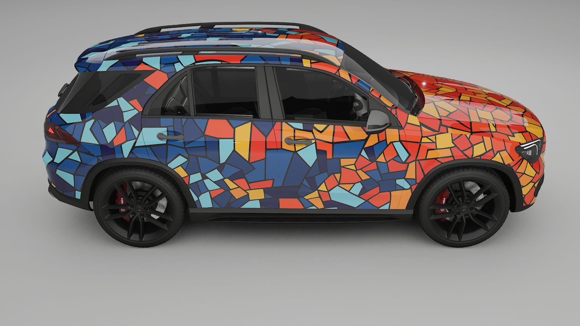 Mercedes GLE W167 BARCELONA Designed Wrap PPF Kit – Printable Polyurethane Film