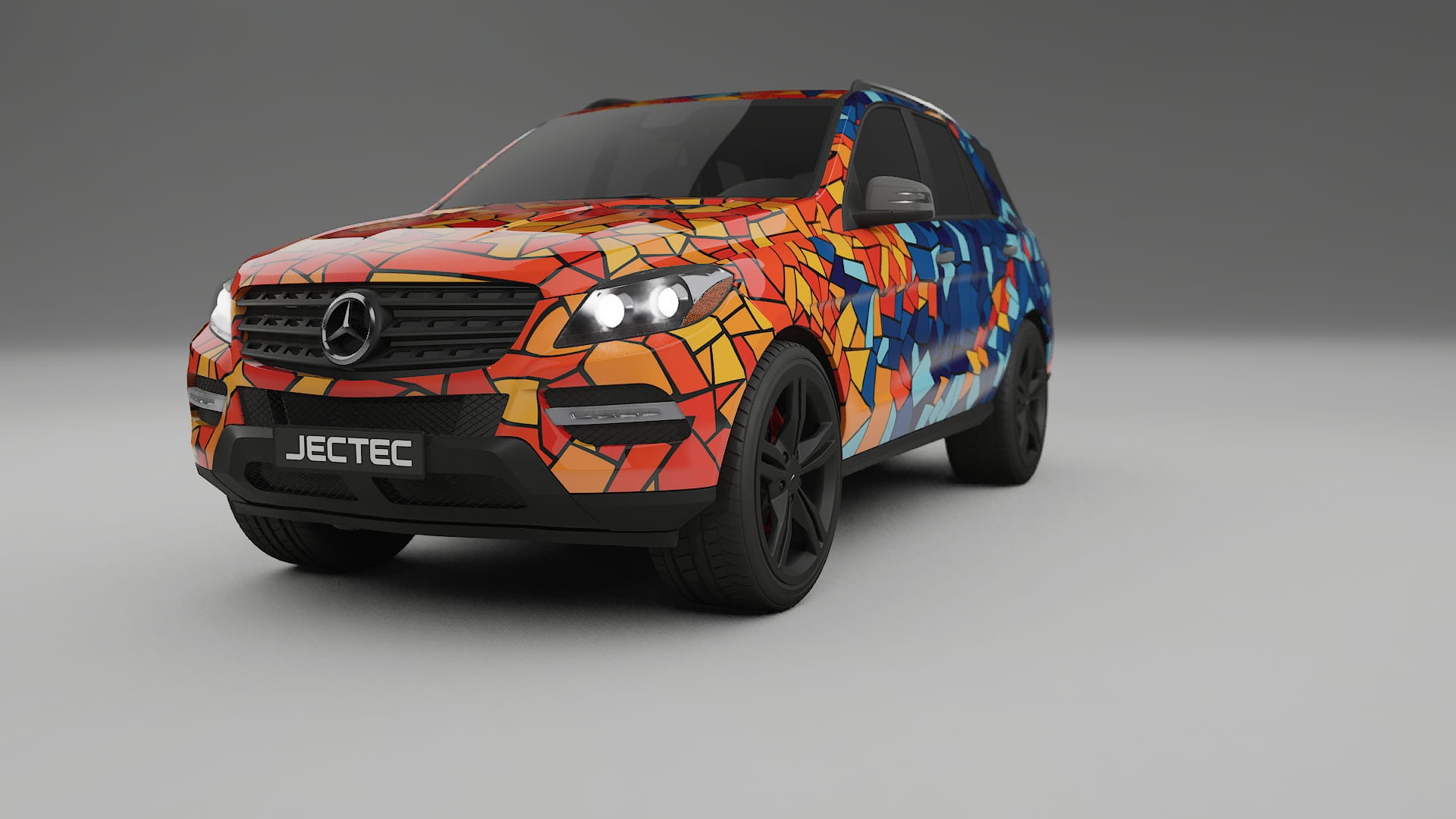 Mercedes M-class W166 BARCELONA – Design-Wrap PPF-Kit aus bedruckbarer Polyurethanfolie
