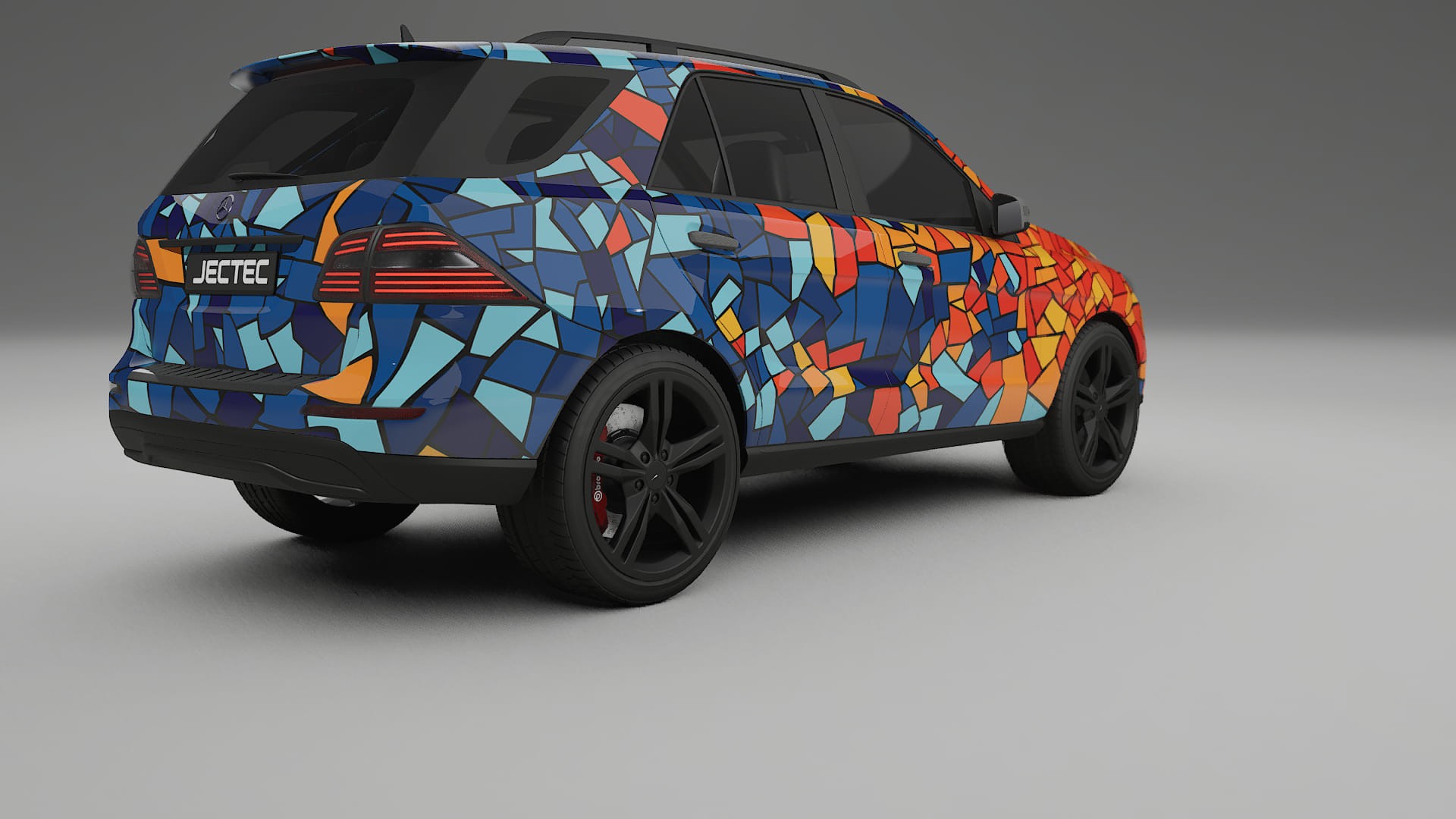 Mercedes M-class W166 BARCELONA – Design-Wrap PPF-Kit aus bedruckbarer Polyurethanfolie