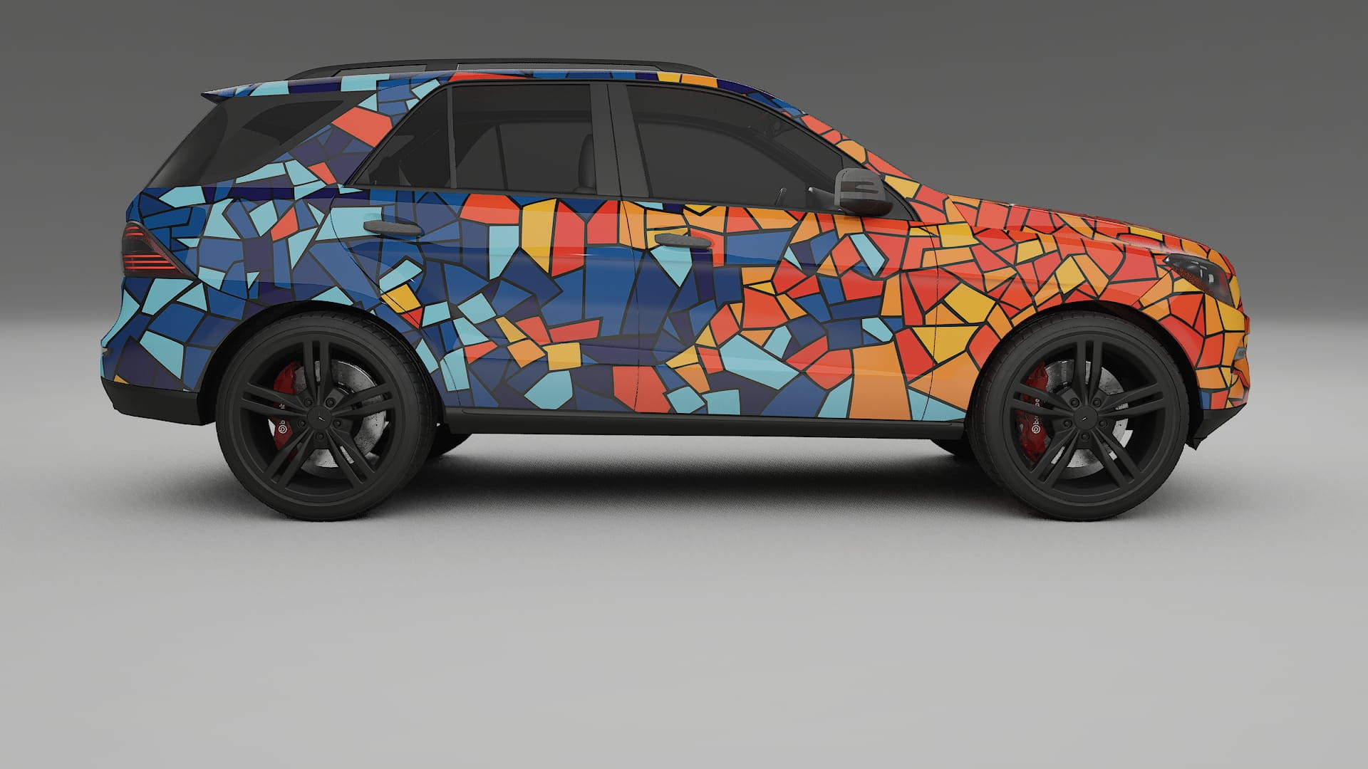 Mercedes M-class W166 BARCELONA Designed Wrap PPF Kit – Printable Polyurethane Film