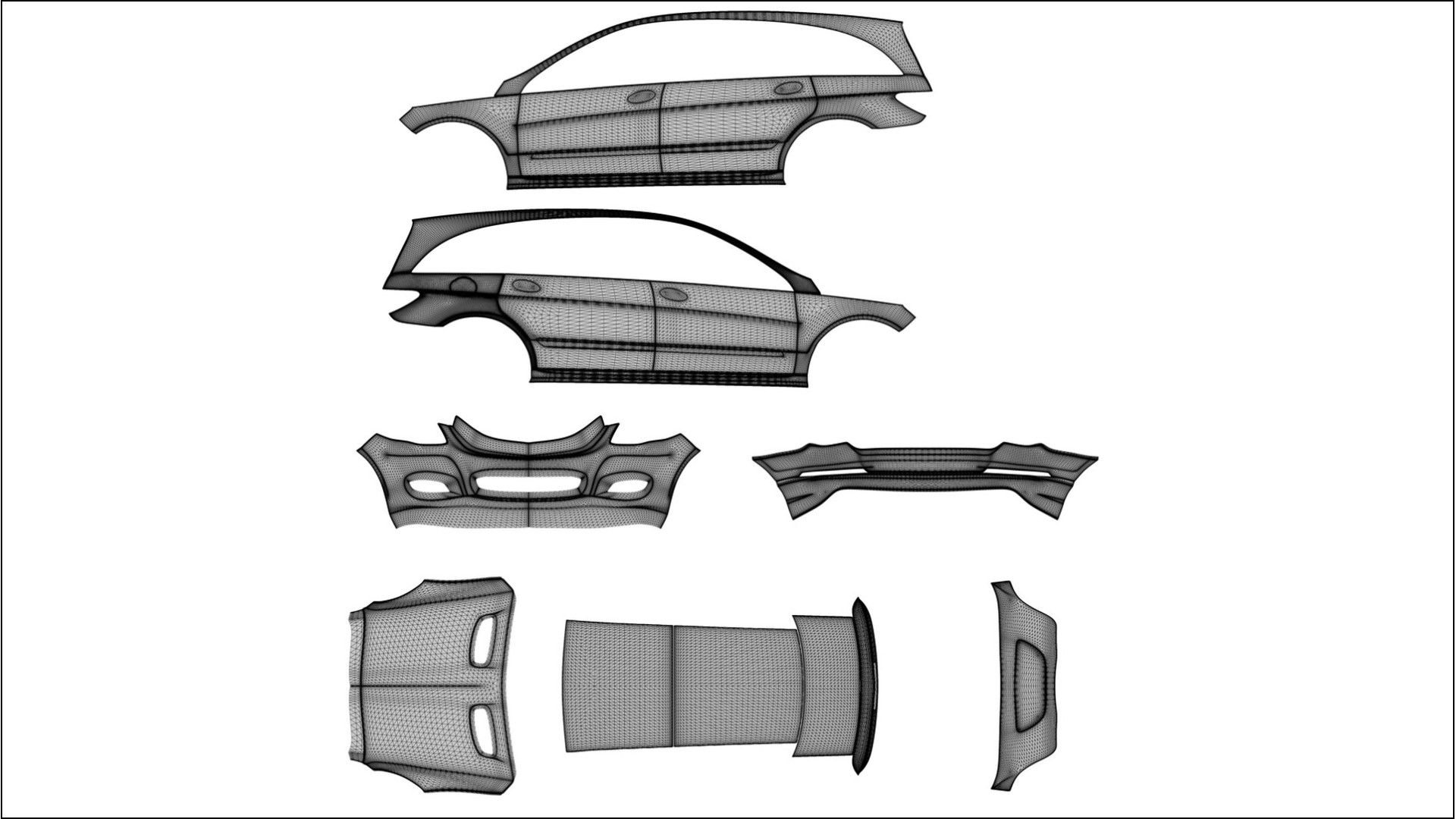 Mercedes R-class W251 facelift LCI BARCELONA Designed Wrap PPF Kit – Printable Polyurethane Film