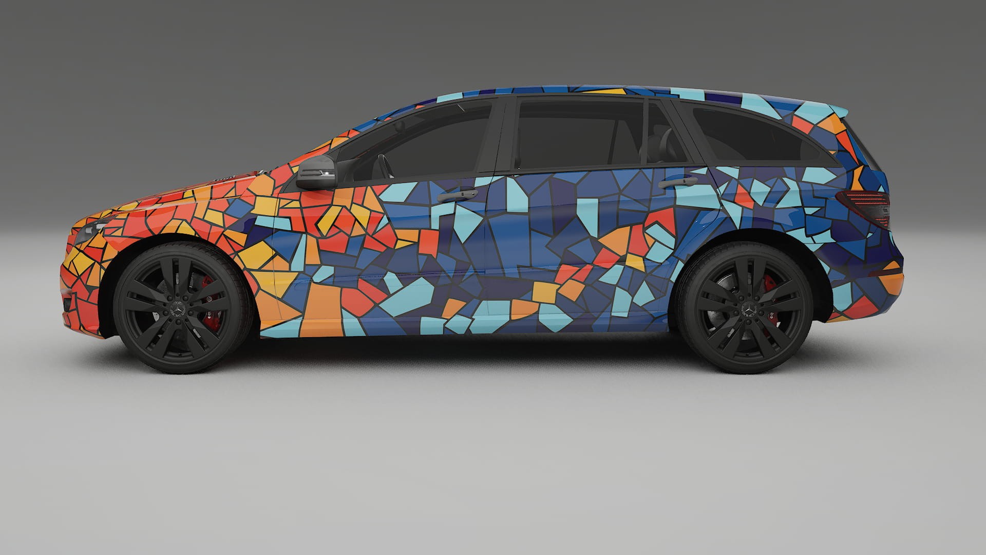 Mercedes R-class W251 facelift LCI BARCELONA Designed Wrap PPF Kit – Printable Polyurethane Film