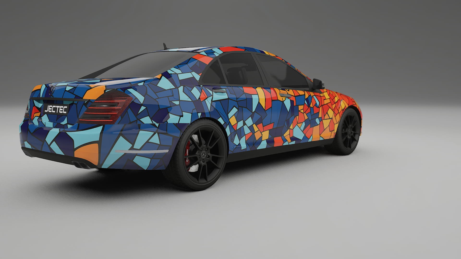 Mercedes S-class W221 facelift LCI BARCELONA – Design-Wrap PPF-Kit aus bedruckbarer Polyurethanfolie