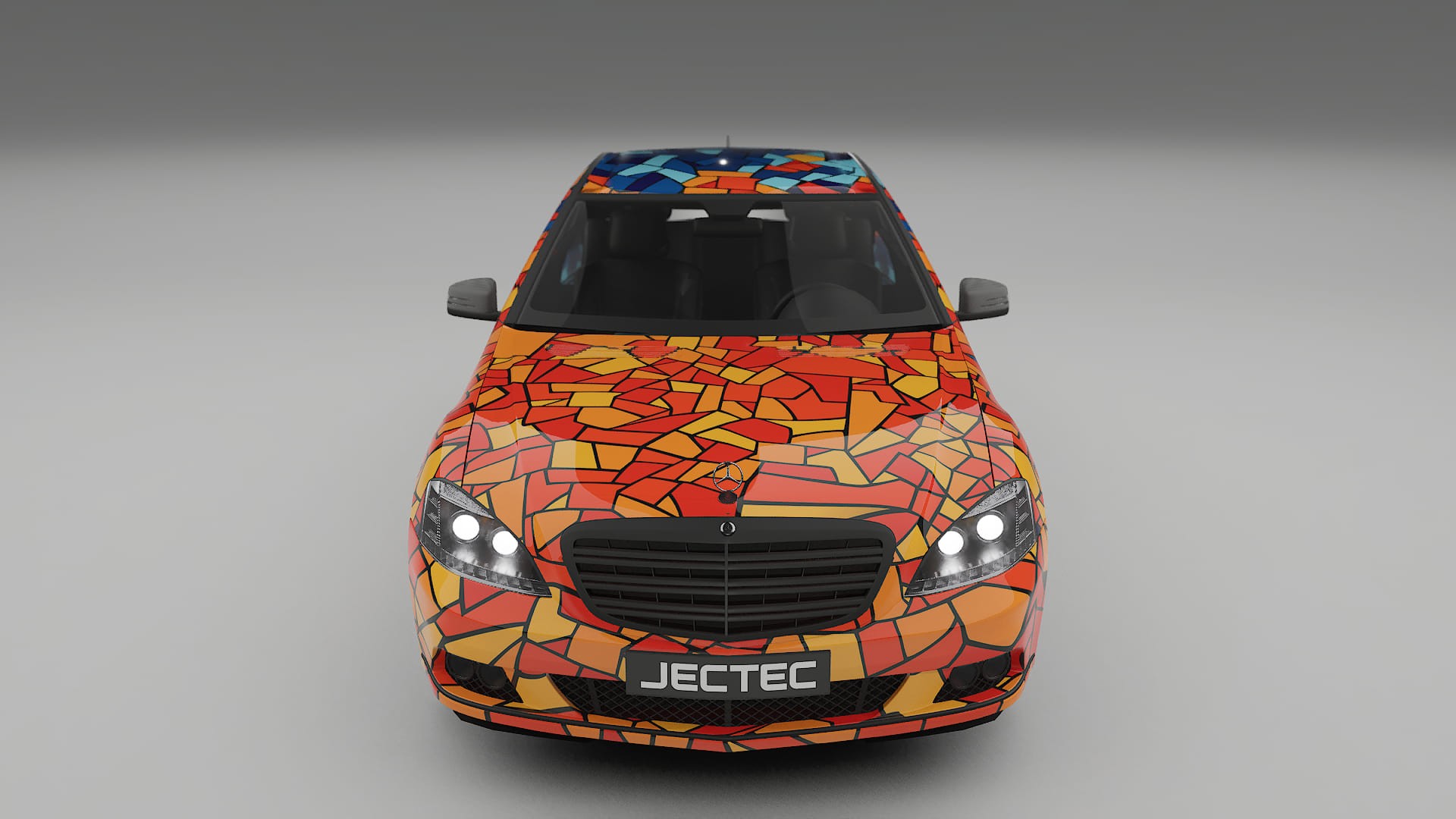 Mercedes S-class W221 facelift LCI BARCELONA Designed Wrap PPF Kit – Printable Polyurethane Film