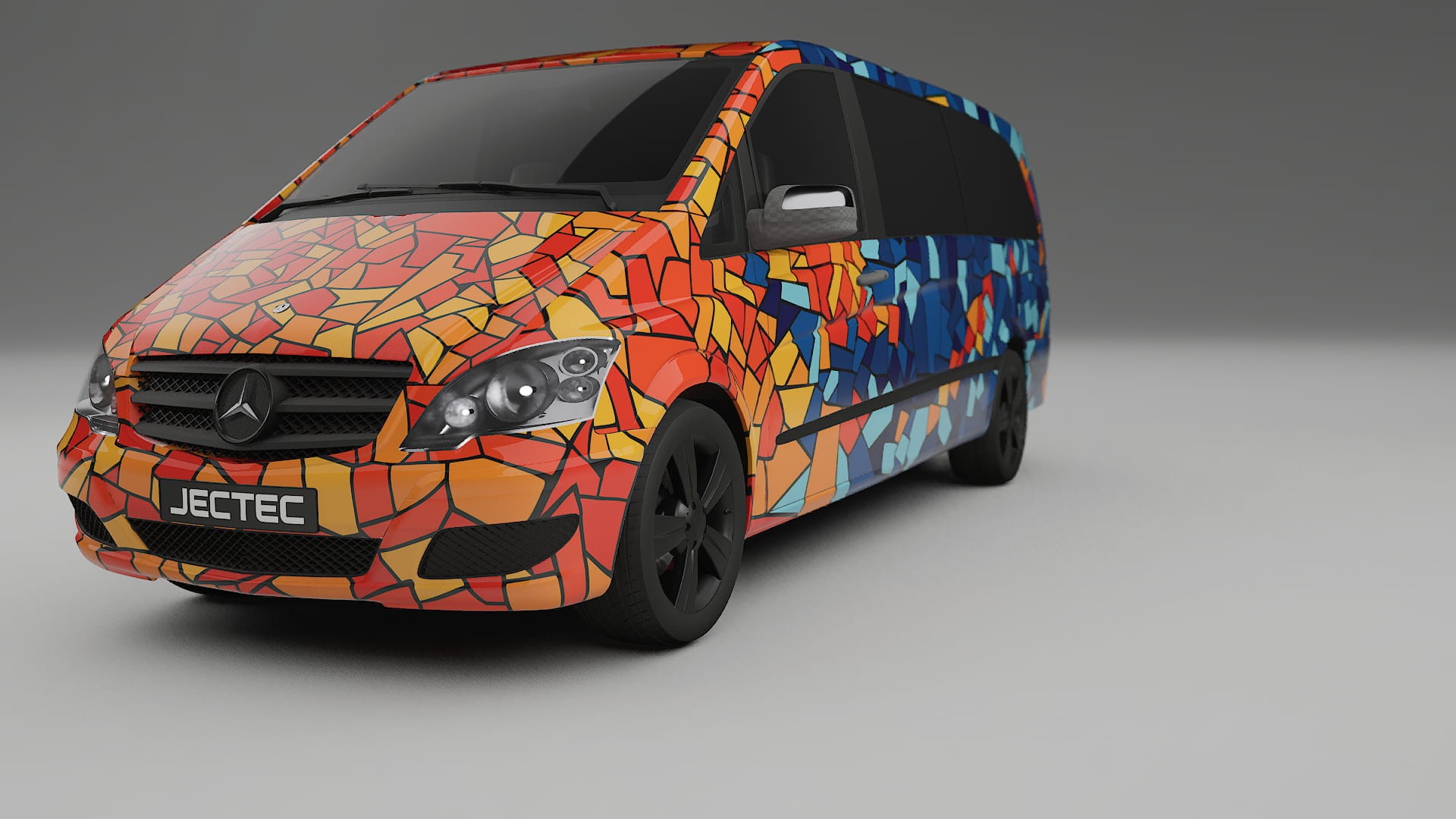 Mercedes Viano Extralong W439 Facelift LCI BARCELONA Designed Wrap PPF Kit – Printable Polyurethane Film