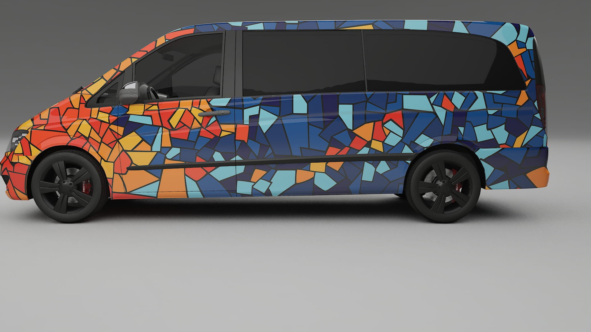Mercedes Viano Extralong W439 Facelift LCI BARCELONA Designed Wrap PPF Kit – Printable Polyurethane Film