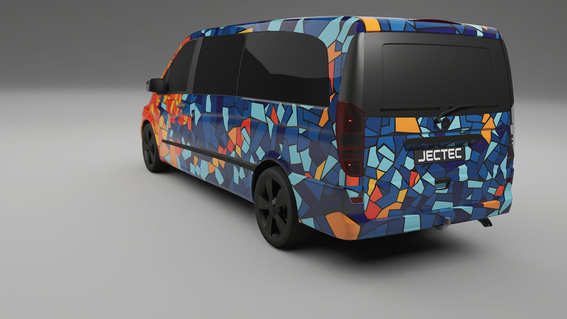 Mercedes Viano Extralong W439 Facelift LCI BARCELONA – Design-Wrap PPF-Kit aus bedruckbarer Polyurethanfolie