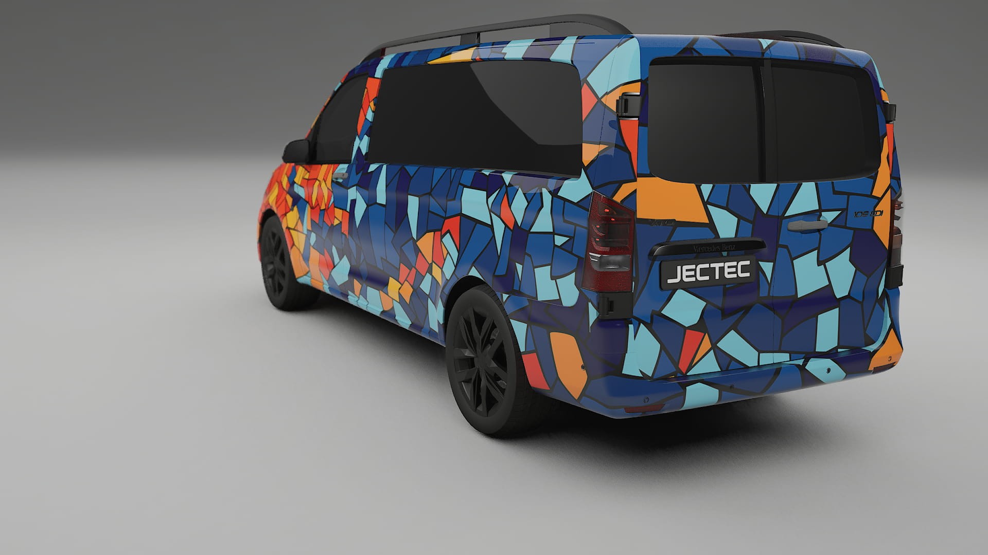 Mercedes Vito Short W447 prefacelift pre-LCI BARCELONA Designed Wrap PPF Kit – Printable Polyurethane Film